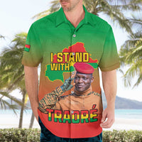 I Stand With Traore Hawaiian Shirt Burkina Faso Flag Map - African Pattern