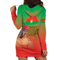 I Stand With Traore Hoodie Dress Burkina Faso Flag Map - African Pattern