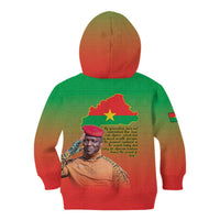 I Stand With Traore Kid Hoodie Burkina Faso Flag Map - African Pattern