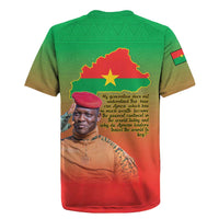 I Stand With Traore Rugby Jersey Burkina Faso Flag Map - African Pattern