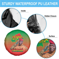 I Stand With Traore Spare Tire Cover Burkina Faso Flag Map - African Pattern