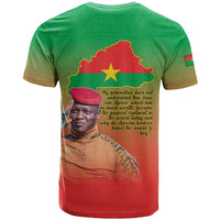 I Stand With Traore T Shirt Burkina Faso Flag Map - African Pattern
