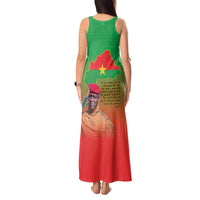 I Stand With Traore Tank Maxi Dress Burkina Faso Flag Map - African Pattern