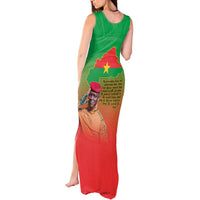 I Stand With Traore Tank Maxi Dress Burkina Faso Flag Map - African Pattern