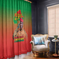 I Stand With Traore Window Curtain Burkina Faso Flag Map - African Pattern