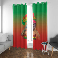 I Stand With Traore Window Curtain Burkina Faso Flag Map - African Pattern