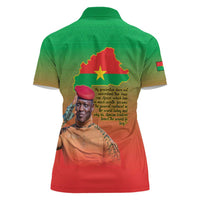 I Stand With Traore Women Polo Shirt Burkina Faso Flag Map - African Pattern