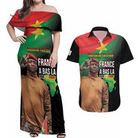 Traore Burkina Faso Couples Matching Off Shoulder Maxi Dress and Hawaiian Shirt A Bas La France - Afrique