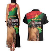 Traore Burkina Faso Couples Matching Tank Maxi Dress and Hawaiian Shirt A Bas La France - Afrique