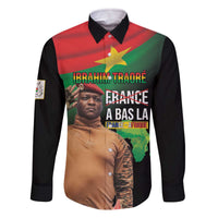 Traore Burkina Faso Family Matching Off The Shoulder Long Sleeve Dress and Hawaiian Shirt A Bas La France - Afrique