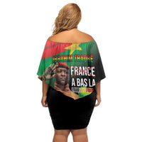 Traore Burkina Faso Family Matching Off Shoulder Short Dress and Hawaiian Shirt A Bas La France - Afrique