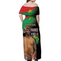 Traore Burkina Faso Off Shoulder Maxi Dress A Bas La France - Afrique
