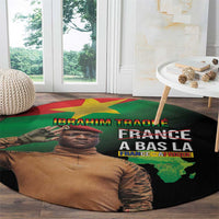 Traore Burkina Faso Round Carpet A Bas La France - Afrique