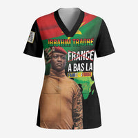 Traore Burkina Faso Scrub Top A Bas La France - Afrique - Wonder Print Shop