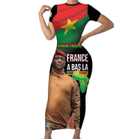 Traore Burkina Faso Short Sleeve Bodycon Dress A Bas La France - Afrique