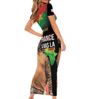 Traore Burkina Faso Short Sleeve Bodycon Dress A Bas La France - Afrique