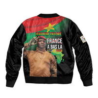 Traore Burkina Faso Sleeve Zip Bomber Jacket A Bas La France - Afrique