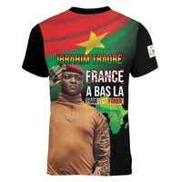 Traore Burkina Faso Women V-Neck T-Shirt A Bas La France - Afrique