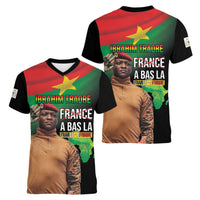 Traore Burkina Faso Women V-Neck T-Shirt A Bas La France - Afrique
