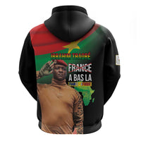 Traore Burkina Faso Zip Hoodie A Bas La France - Afrique