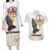 Angola All Souls Day Couples Matching Long Sleeve Bodycon Dress and Hawaiian Shirt Together in Remembrance - Wonder Print Shop