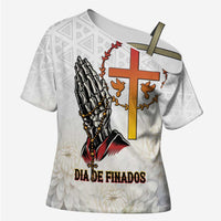 Angola All Souls Day Cross Shoulder Shirt Together in Remembrance - Wonder Print Shop