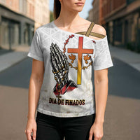 Angola All Souls Day Cross Shoulder Shirt Together in Remembrance - Wonder Print Shop