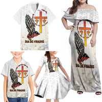 Angola All Souls Day Family Matching Off Shoulder Maxi Dress and Hawaiian Shirt Together in Remembrance - Wonder Print Shop
