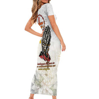 Angola All Souls Day Family Matching Short Sleeve Bodycon Dress and Hawaiian Shirt Together in Remembrance - Wonder Print Shop