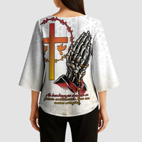 Angola All Souls Day Kimono Sleeve Blouse Together in Remembrance - Wonder Print Shop