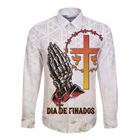 Angola All Souls Day Long Sleeve Button Shirt Together in Remembrance - Wonder Print Shop