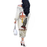 Angola All Souls Day Off The Shoulder Long Sleeve Dress Together in Remembrance - Wonder Print Shop