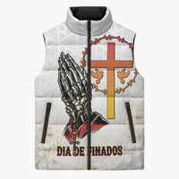 Angola All Souls Day Sleeveless Puffer Jacket Together in Remembrance - Wonder Print Shop