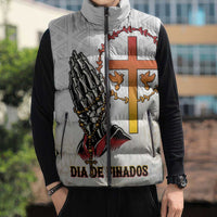 Angola All Souls Day Sleeveless Puffer Jacket Together in Remembrance - Wonder Print Shop