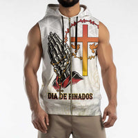 Angola All Souls Day Sleeveless Zip Hoodie Together in Remembrance - Wonder Print Shop