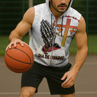 Angola All Souls Day Sleeveless Zip Hoodie Together in Remembrance - Wonder Print Shop