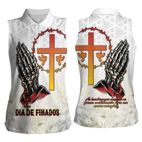 Angola All Souls Day Women Sleeveless Polo Shirt Together in Remembrance - Wonder Print Shop