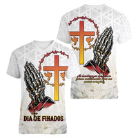 Angola All Souls Day Women V-Neck T-Shirt Together in Remembrance - Wonder Print Shop