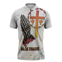Angola All Souls Day Zipper Polo Shirt Together in Remembrance - Wonder Print Shop