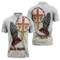 Angola All Souls Day Zipper Polo Shirt Together in Remembrance - Wonder Print Shop