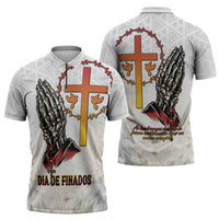 Angola All Souls Day Zipper Polo Shirt Together in Remembrance - Wonder Print Shop