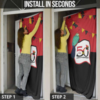 Happy Angola Door Cover 50 Years of Independence - Wonder Print Shop