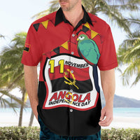 Happy Angola Hawaiian Shirt 50 Years of Independence - Wonder Print Shop