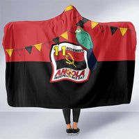 Happy Angola Hooded Blanket 50 Years of Independence - Wonder Print Shop
