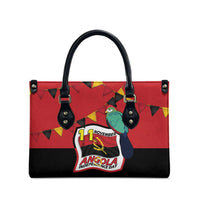 Happy Angola Leather Bag 50 Years of Independence - Wonder Print Shop