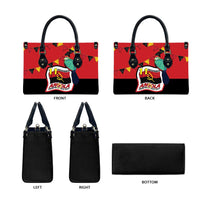 Happy Angola Leather Bag 50 Years of Independence - Wonder Print Shop