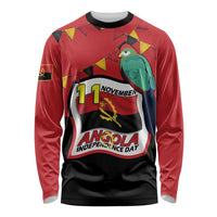 Happy Angola Long Sleeve Shirt 50 Years of Independence - Wonder Print Shop