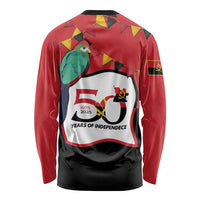 Happy Angola Long Sleeve Shirt 50 Years of Independence - Wonder Print Shop