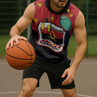 Happy Angola Sleeveless Hoodie 50 Years of Independence - Wonder Print Shop