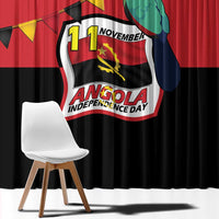 Happy Angola Window Curtain 50 Years of Independence - Wonder Print Shop